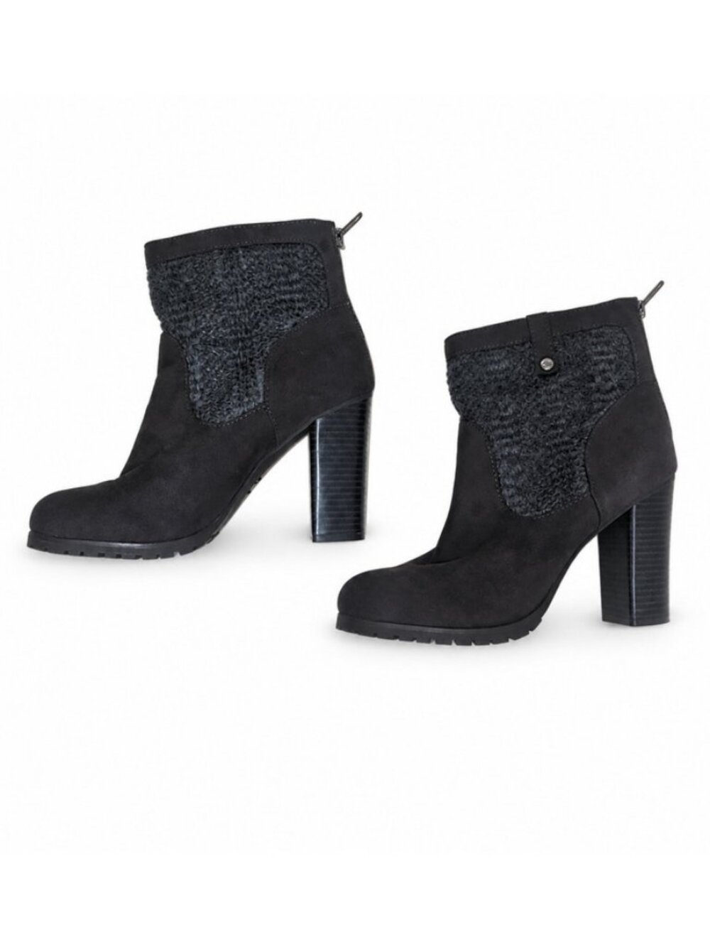 Juicy Couture Dark Grey And Knit Booties